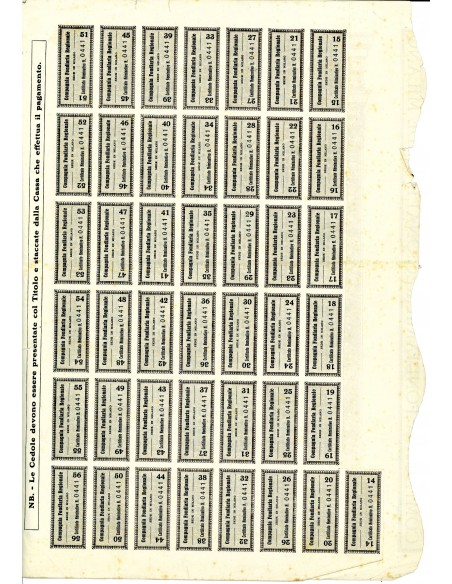 1942 - COMPAGNIA FONDIARIA REGIONALE - 800 AZIONI - MILANO