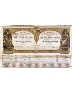 1872 - BANCA ITALO - GERMANICA 1 AZIONE AL PORTATORE - ROMA