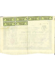 1922 - BANCO S. GIORGIO - 20 AZIONI dI LIRE 25 - CUGGIONO 2