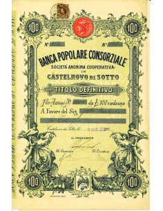 1938 - BANCA POPOLARE CONSORZIALE SOC. ANON. COOP. IN...