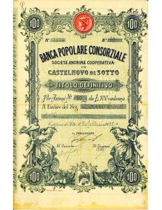 1932 - BANCA POPOLARE CONSORZIALE SOC. ANON. COOP. IN...