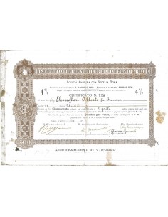 ISTITUTO ITALIANO DI CREDITO FONDIARIO - 11 CARTELLE ROMA 1920