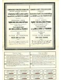 1871 - COMPAGNIA FONDIARIA ROMANA - PRIMA SERIE 1 AZIONE... 2