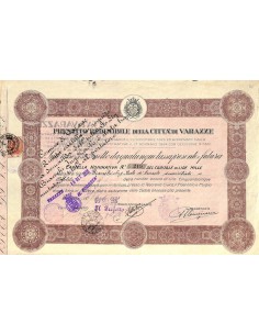 PRESTITO REDIMIBILE DELLA CITTA' DI VARAZZE - 1 OBBLIG. 1936