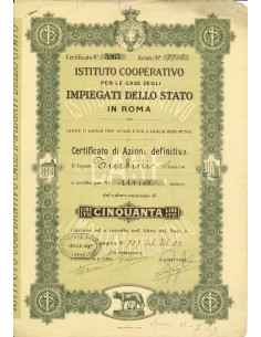 1924 - ISTITUTO COOP. PER LE CASE DEGLI IMPIEGATI DELLO...