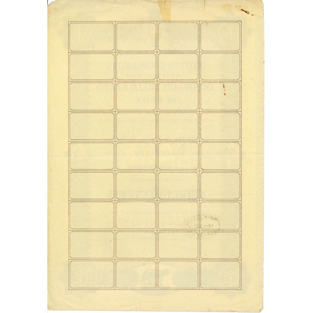 1924 - ISTITUTO COOP. PER LE CASE DEGLI...