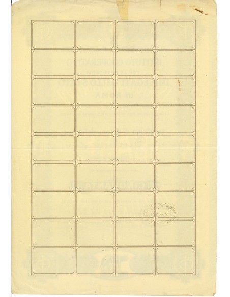 1924 - ISTITUTO COOP. PER LE CASE DEGLI IMPIEGATI DELLO STATO 1 AZIONE - ROMA