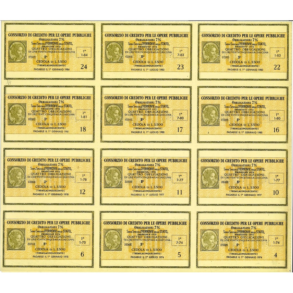 1972 - CONSORZIO DI CREDITO PER LE OPERE...