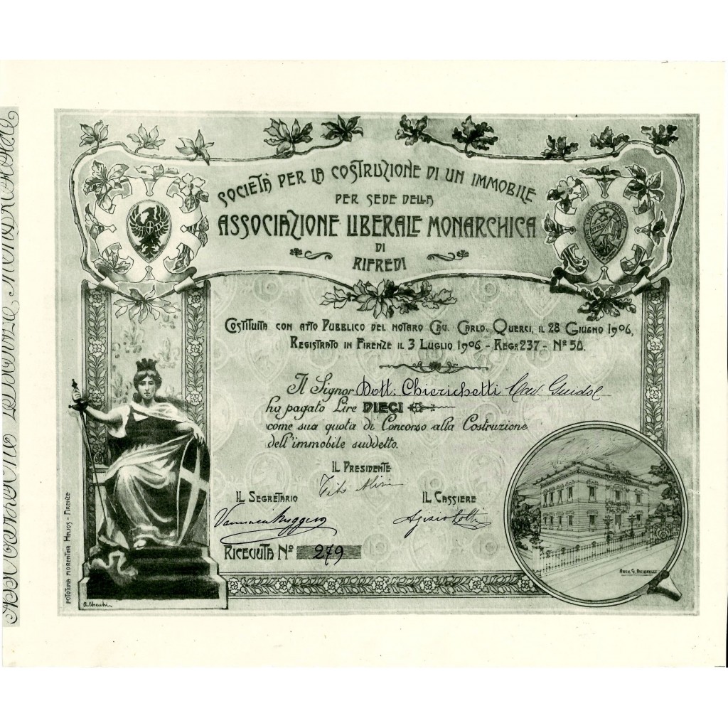 1906 - PER LA COSTRUZIONE DI UN IMMOBILE PER LA...