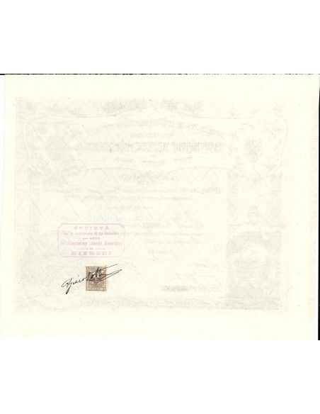 1906 - PER LA COSTRUZIONE DI UN IMMOBILE PER LA SEDE DELLA ASSOCIAZIONE LIBERALE MONARCHICA -10 LIRE - RIFREDI