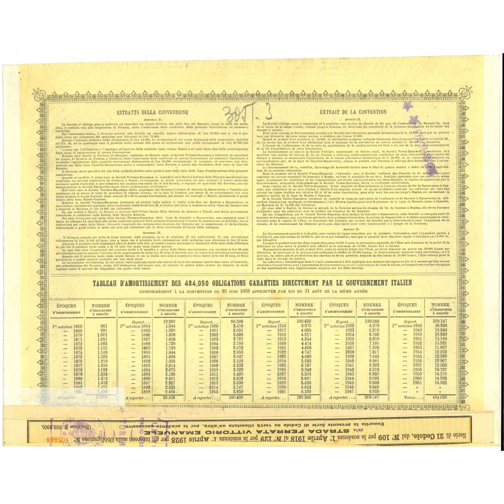 1907 - STRADA FERRATA VITTORIO - EMANUELE 5...