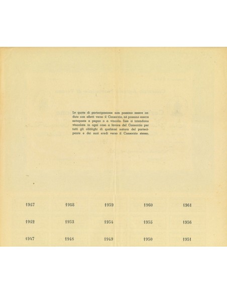 1945 - CONSORZIO AGRARIO PROVINCIALE DI VERONA 1 QUOTA - VERONA