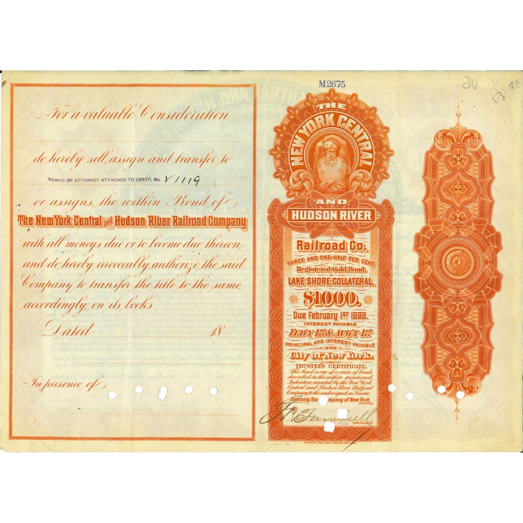 1900 - THE NEW YORK CENTRAL AND HUDSON RIVER...