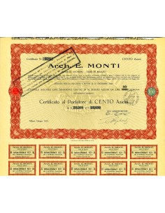 1930 - ARCH. E . MONTI PRODUZIONE ARREDI LIBERTY - MILANO