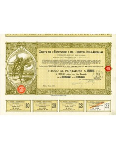 1929 - SOC. PER L'ESPORTAZIONE E PER L'INDUSTRIA...
