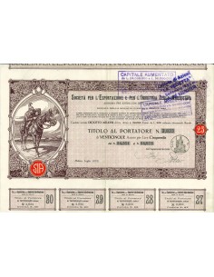 1922 - SOC. PER L'ESPORTAZIONE E PER L'INDUSTRIA...