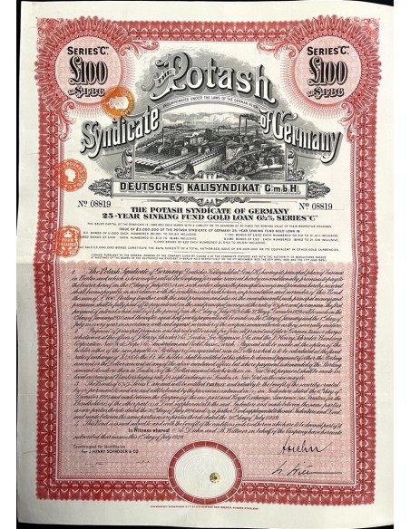 1929 - THE POTASH SYNDICATE OF GERMANY