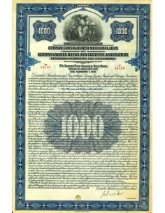 1926 - GERMAN CONSOLIDATED MUNICIPAL LOAN GERMAN SAVINGS...