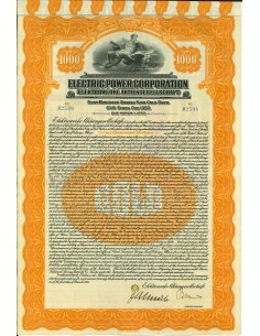 1925 - ELECTRIC POWER CORPORATION 1000$
