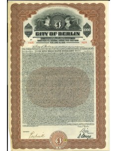 1928 - CITY OF BERLIN 6% EXTERNAL SINKING FUND