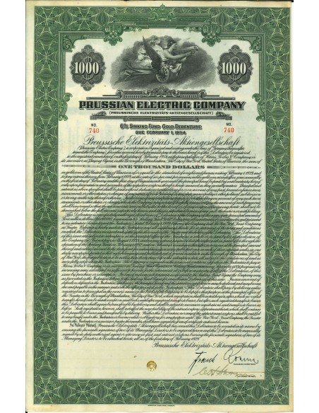 1929 - PRUSSIAN ELECTRIC COMPANY