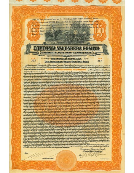 1922 - COMPANIA AZUCARERA ERMITA