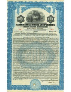 1927 - UNITED STEEL WORKS CORPORATION  BOND $1.000 Serie A