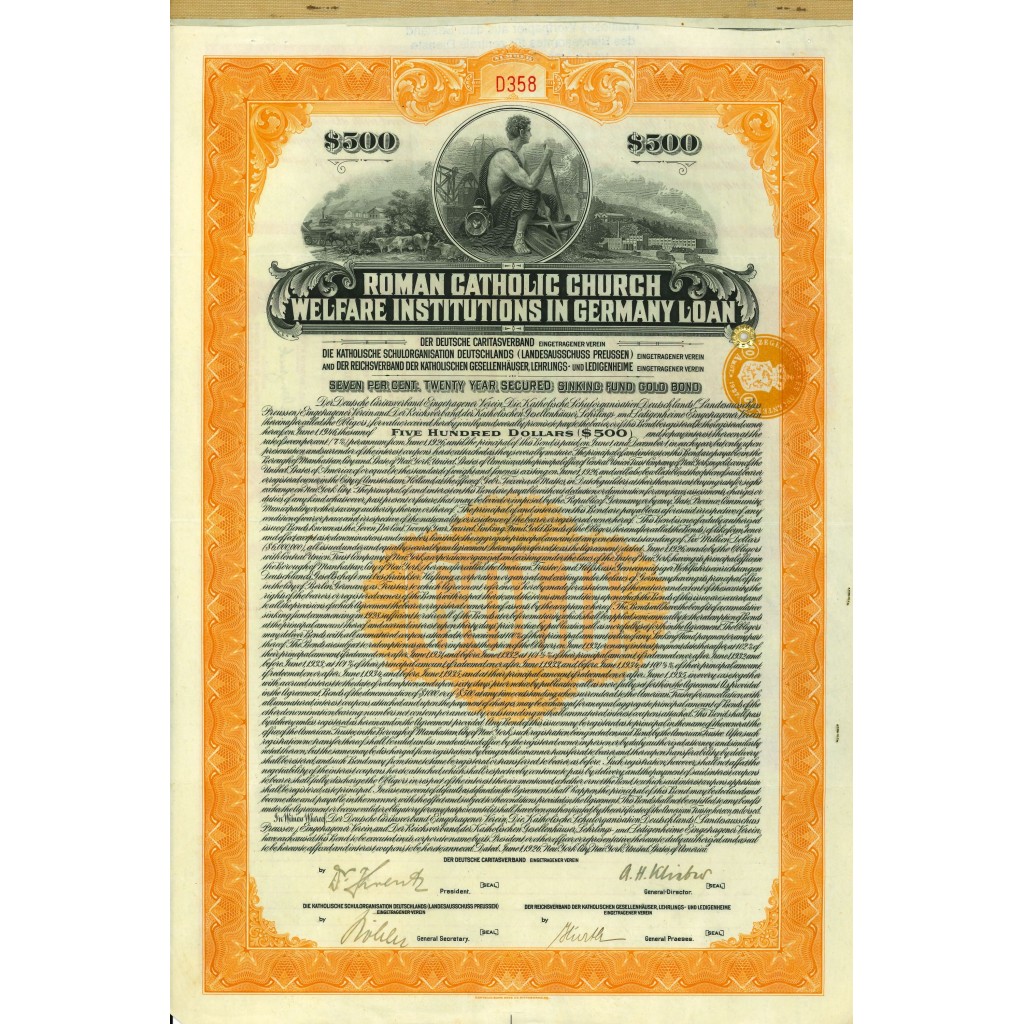 1926 - ROMAN CATHOLIC CHURCH WELFARE...