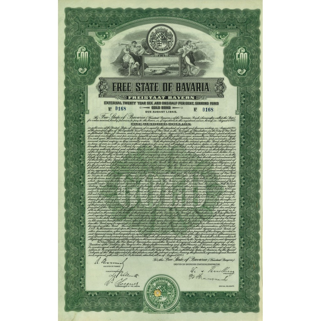 1945 - FREE STATE OF BAVARIA (FREISTAAT BAYERN)...
