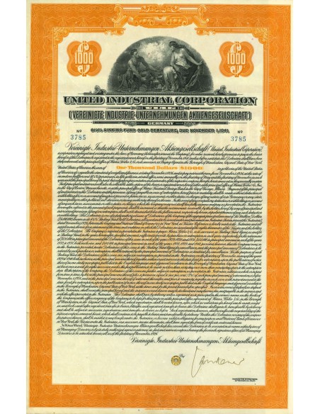 1941 - UNITED INDUSTRIAL CORPORATION 1.000$