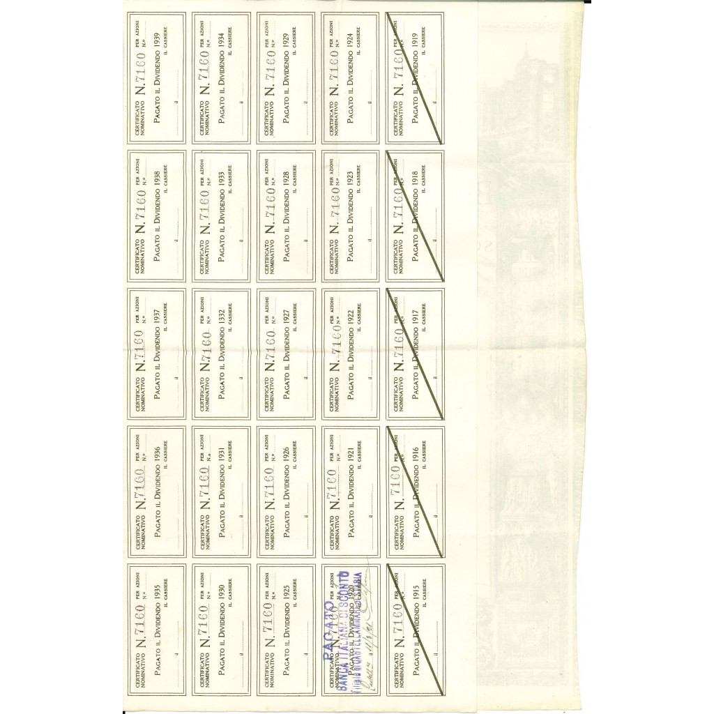 1921 - BANCA ITALIANA DI SCONTO (ver. rara...