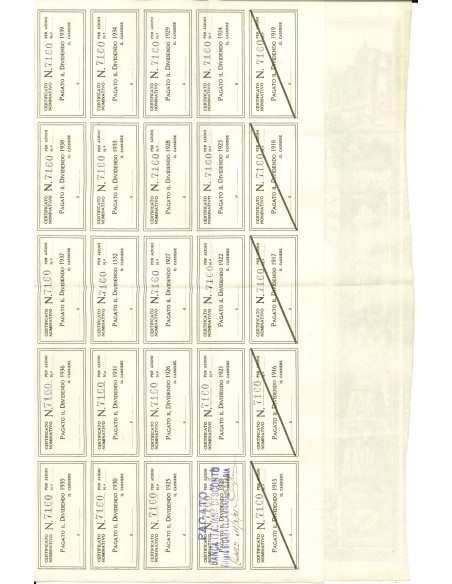 1921 - BANCA ITALIANA DI SCONTO (ver. rara LUPA) - 1 Azione - ROMA