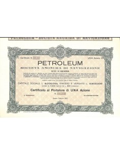PETROLEUM - UNA AZIONE GENOVA 1931