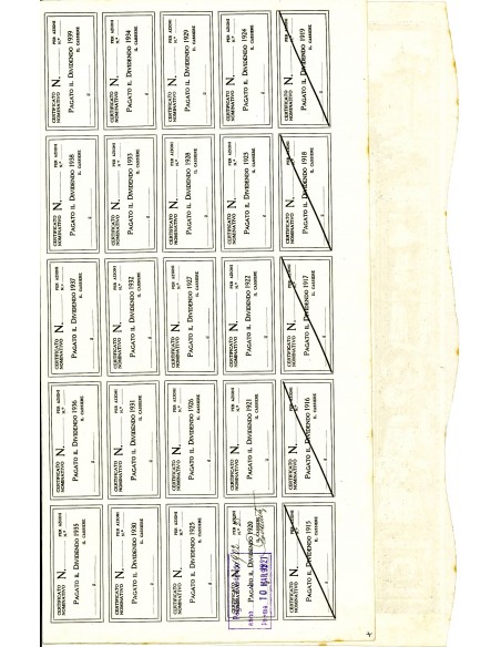 1920 - BANCA ITALIANA DI SCONTO (ver. rara LUPA) - 25 Azioni - ROMA