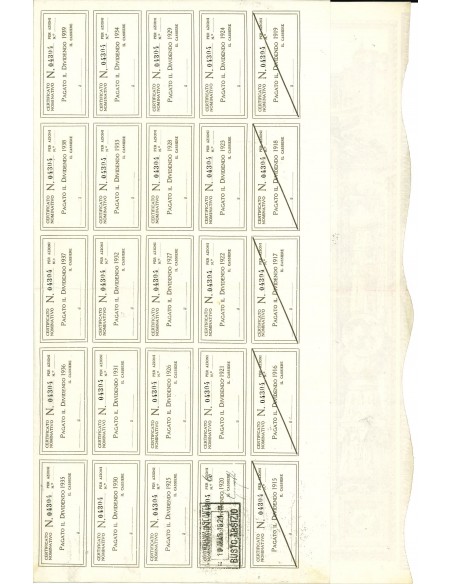 1920 - BANCA ITALIANA DI SCONTO (ver. rara LUPA) - 60 Azioni - ROMA
