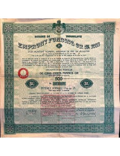 1933 - ROYAUME DE YUGOSLAVIE 5% OR (ORO)