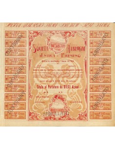 SOCIETA' ALBERGHI INTRA - PREMENO - 10 AZIONI INTRA 1907