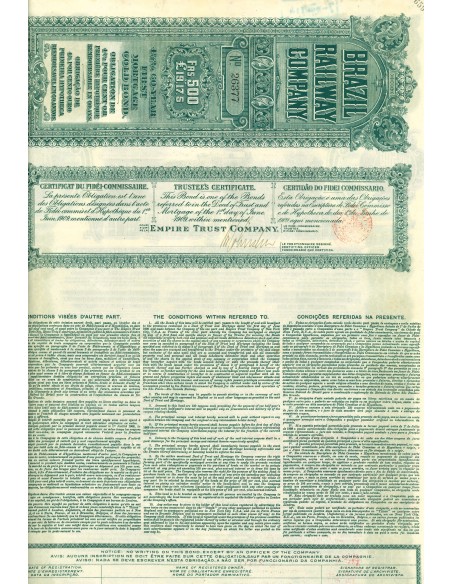 1909 - BRAZIL RAILWAY COMPANY