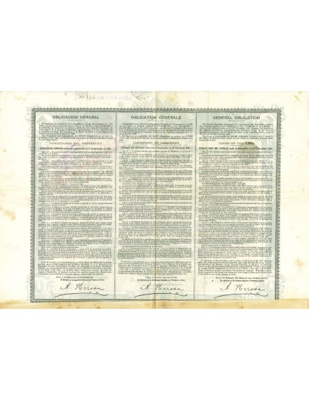 1905 - REPUBLIQUE ORENTALE DE L'URUGUAY 5% OR (GOLD)