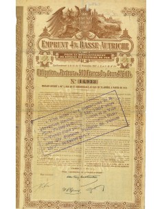 1911 - EMPRUNT 4% BASSE-AUTRICHE