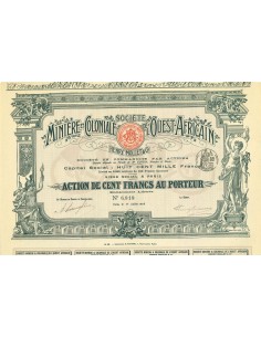 1908 - SOCIETE MINIERE ET COLONIALE DE L'OUEST-AFRICAIN