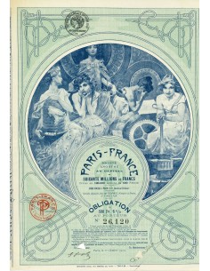 1920 - PARIS-FRANCE - OBLIGATION 500 FRANCS 6%. DISEGNATO...