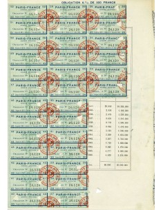 1920 - PARIS-FRANCE - OBLIGATION 500 FRANCS 6%. DISEGNATO... 2