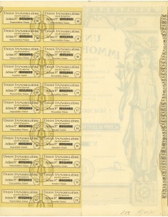 1925 - UNION IMMOBILIERE - ACTION DE 100 FRANCS AU PORTEUR 2