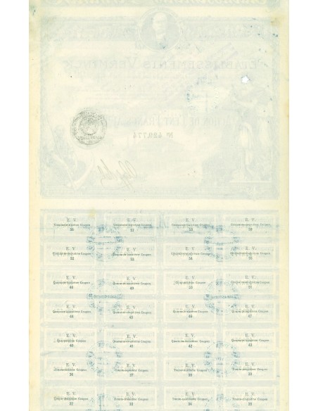 1920 - ETABLISSEMENTS VERMINCK - ACTION DE CENT FANCS AU PORTEUR