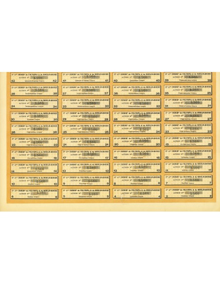 1903 - SOCIETE ANONYME IMMOBILIERE DE L'OLYMPIA ET DU MOULIN ROUGE - ACTION DE 500 FRANCS