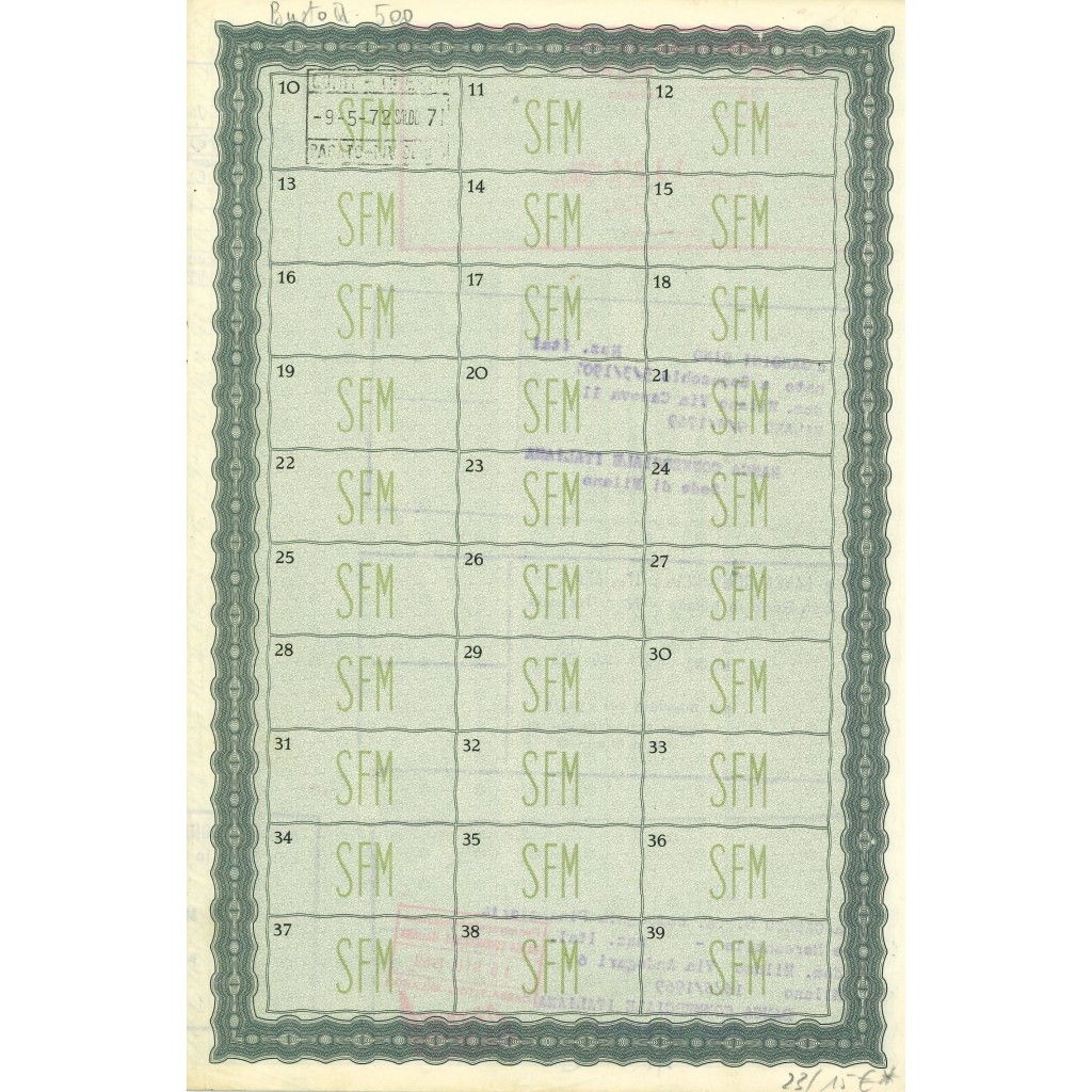 1968 - SOCIETA' ITALIANA PER LE STRADE FERRATE...