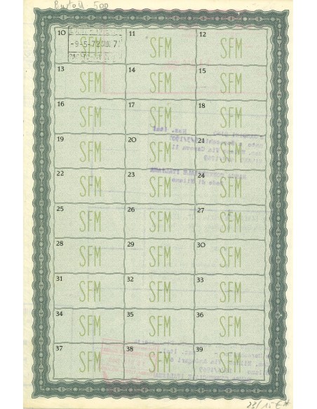 1968 - SOCIETA' ITALIANA PER LE STRADE FERRATE MERIDIONALI - CINQUE AZIONI