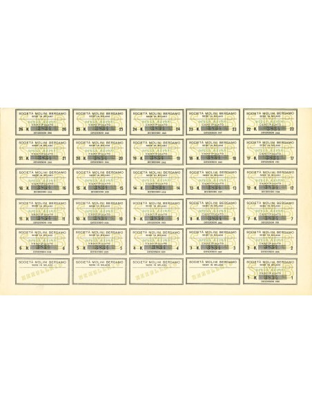 1950 - SOCIETA' MOLINI BERGAMO - 10 AZIONI