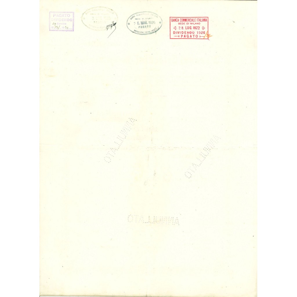 1920 - GIOVANNI GILARDINI - SOCIETA' ANONIMA -...